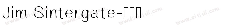 Jim Sintergate字体转换